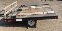 8&rsquo; Steel Floor Range Single Axis Motorcycle Utility Trailer - 2