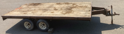 22’ Wood Floor Double Axle Utility Trailer