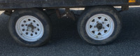 19&rsquo; Steel Floor Double Axle Utility Trailer With Spare Tire And Ramps - 5