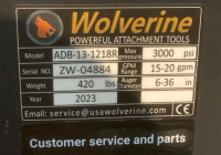 Wolverine Auger Drive With 2 Bits for Full Size Skid Steer Model: ADB-13-1218R - 4