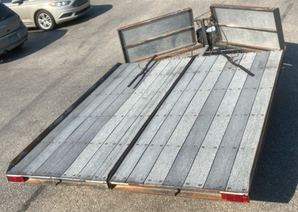 17’ Wood Floor Single Axle Lariat Utility Trailer