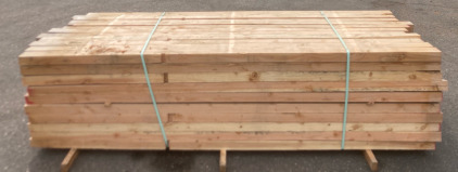 Bunks of 120 3x4 8&rsquo;9&rdquo; Untreated Wood