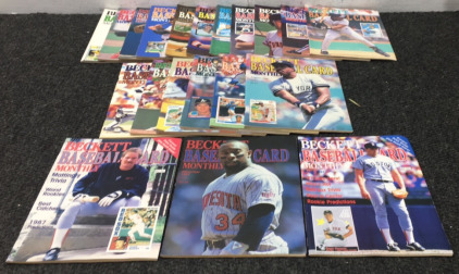 Beckett Baseball Card Monthly Magazines- 1987-1989