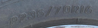 (4) ST5000 All Season P235/70R16 Tires - 6