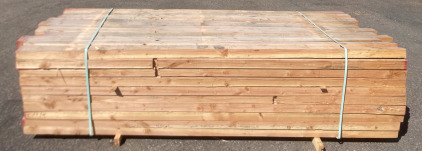 Bunk of 120 3x4 8&rsquo;9&rdquo; Untreated Lumber