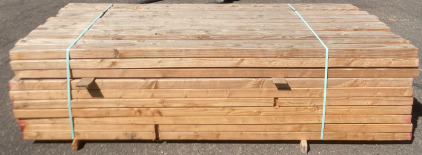 Bunk of 120 3x4 8&rsquo;9&rdquo; Untreated Wood