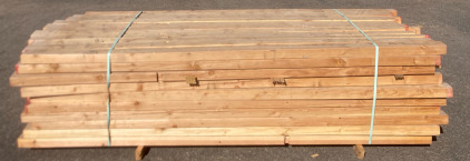 Bunk of 120 3x4 8&rsquo;9&rdquo; Untreated Wood