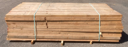 Bunk of 120 3x4 8&rsquo;9&rdquo; Untreated Wood