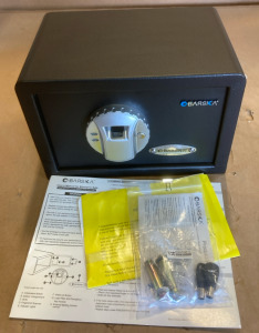 Barska Biometric Safe With Keys 1’x8”x8”