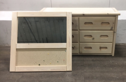 Dresser and Separate Mirror