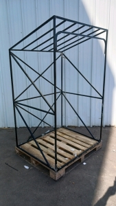 Steel Pallet Cage, Lean-to 70-83x48x40