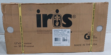 (2) Iris USA - Runway Tile Honed 12" x 24" - Blanc - 2 Packs of 8pcs