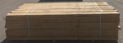 Bunks of 120 3x4 8&rsquo;9&rdquo; Untreated Wood