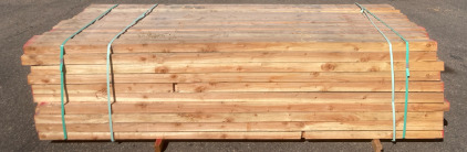 Bunk of 120 3x4 8&rsquo;9&rdquo; Untreated Wood
