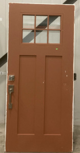 Brown Front Door With Kwikset Lock Preinstalled 3&rsquo;x79 1/4&rdquo; (sp18)