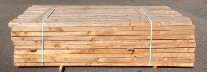 Bunk of 120 3x4 8&rsquo;9&rdquo; Untreated Wood