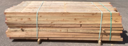 Bunk of 120 3x4 8&rsquo;9&rdquo; Untreated Wood