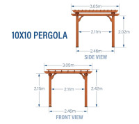 10x10 Pergola - 2