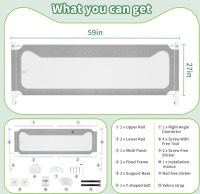 (2) Bed Rails For Toddlers Designed For Any Size Of Bed - 2