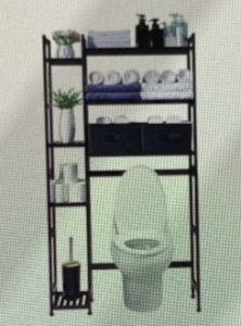 Homde Over The Toilet Storage W/ Basket Storage