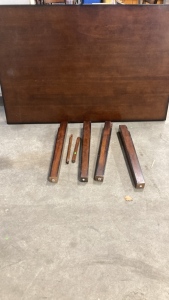 Dark Wood Dinner Table