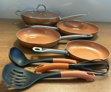 Beautiful Pans, And Cooking Utensils