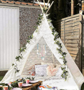 Huge Teepee With Weighted Blanket