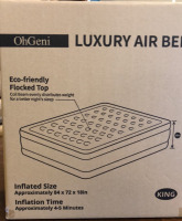 Oh Geni Luxury Air Bed King Size w/ Built In Pump - 2