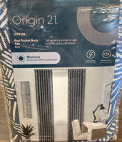 Rayinight Bedside Table Lamps & Origin21 84” Curtain - 3