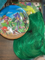 Sonic Party Supplies, Green Wig, Neon Sign, Power Rager, Solor String Lights & More - 2