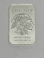 One Troy Ounce .999 Fine Silver Bar (Liberty)