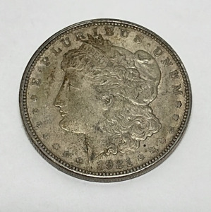 1921 Morgan Silver One Dollar Coin