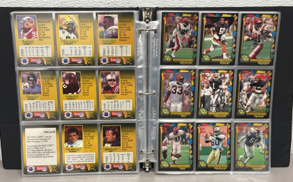 Binder Of (250+) NFL Collectible Football Cards Of Various Years And Brands