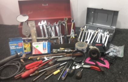 Tool boxes and tools