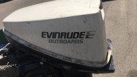 EVINRUDE FLAT BOTTOM FISHING BOAT WITH TRAILER - 10