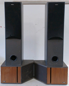 (1) Bose 4.2 Stereo Everywhere Speakers - Right & Left (1) Sony Speaker System - Model SS-MF315
