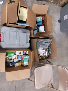 4 boxes of miscellaneous items see photos
