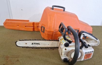 (1) Stihl, Model 009 Chainsaw W/ Case