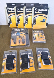 (1) Duracell, iPad 6-Piece Accessory Kit, (1) Duracell Multiple USB Cell Phone Charger Kit, (3) Duracell Leather Phone Cases & (4) Duracell iPad Gell Cases