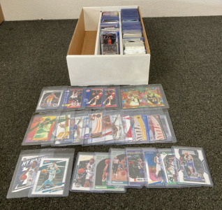 NBA Basketball Card Lot Including Steve Nash, Bill Russell, LaMelo Ball And Tons More