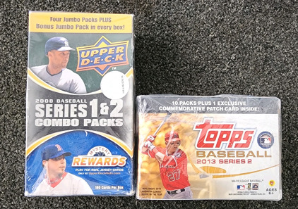 2013 Topps Series 2 Baseball Box, 2008 Series 1&2 Combo Box