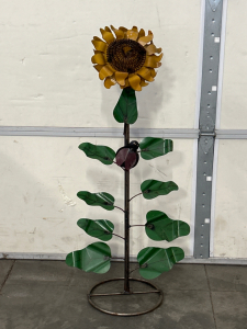 3' Metal Sunflower Garden Decor