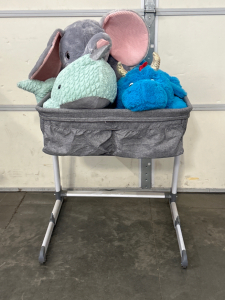 Simmons Bed Side Sleeper Bassinet For Twins & (3) Stuffed Animals