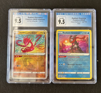 (2) Graded Pok&eacute;mon Cards