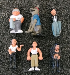 (6) Vintage "Lil Homies" Figurines