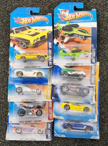(10) Hot Wheels, In Package!