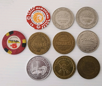 (10) Collectable Casino Tokens/Chips