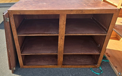 Chestnut Colored, Wooden, 2-Door Cabinet