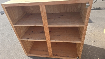 3-Shelved Solid Wood Shelf