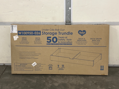 Under Crib Roll Out Storage Trundle In Box